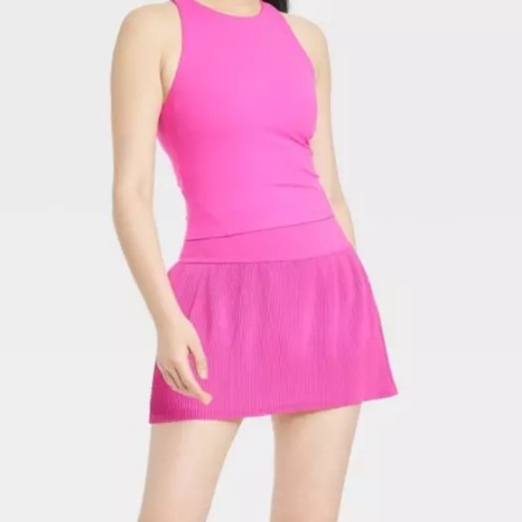 all in motion Pants - All In Motion Pink Micro Pleated Active Skort